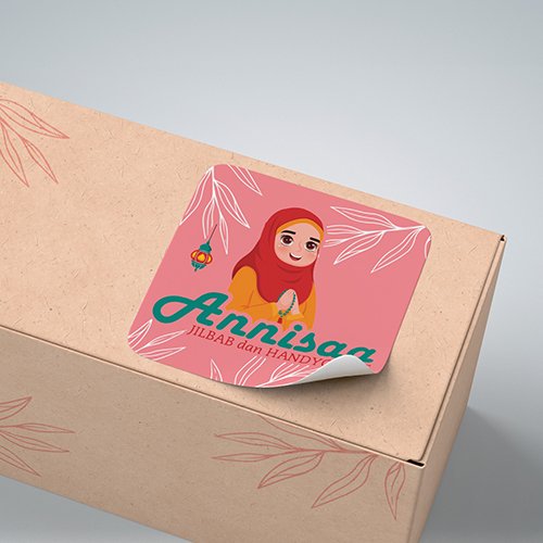 Sticker Label - 6 x 6 cm