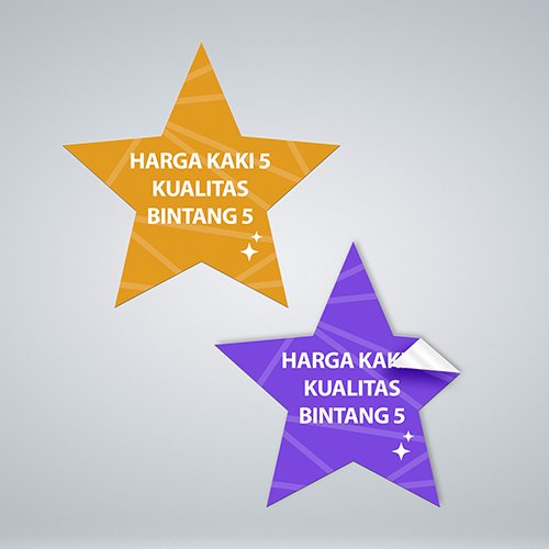Sticker Label - 6 x 7 cm